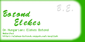 botond elekes business card